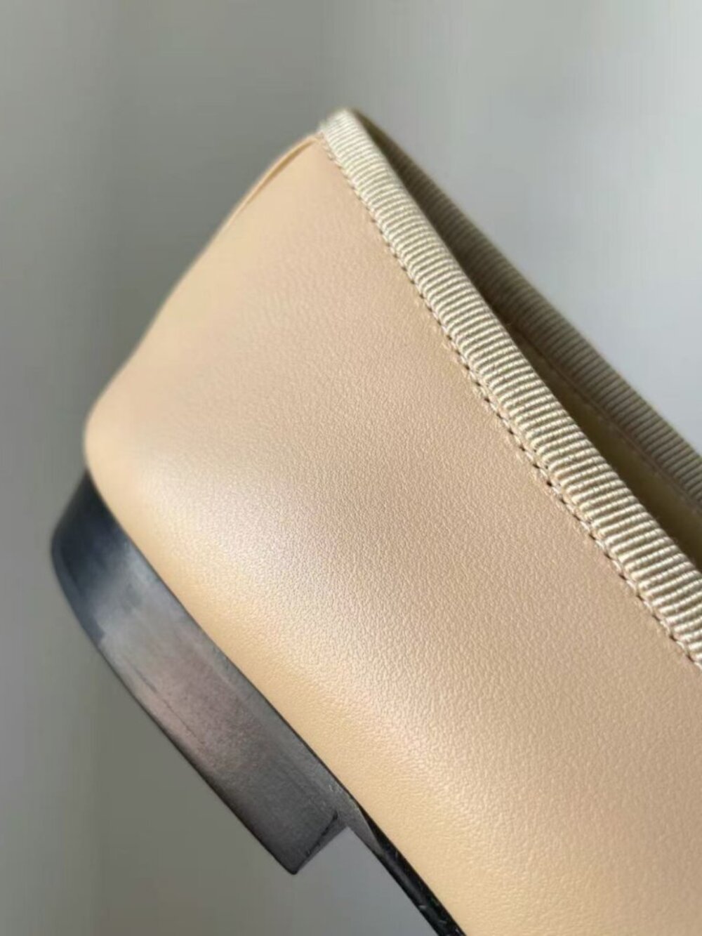 CHANEL Beige & Black CC Ballet Flats - Picture 7 of 8